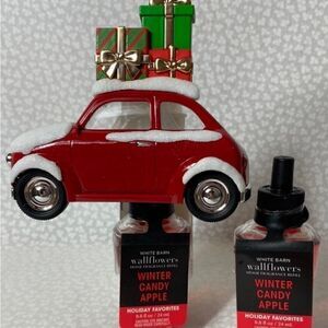 Bath and Body Works Christmas Car Wallflower and 2 Refills